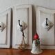 Cintre triptyque shabby chic.