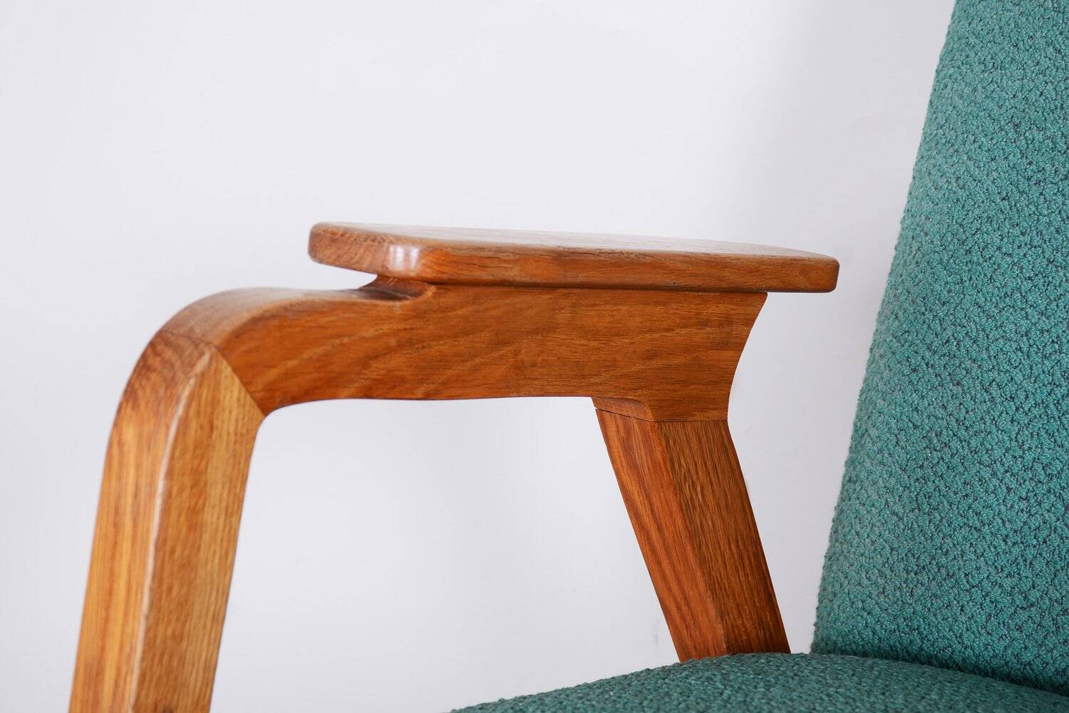 Art Deco Armchair in Beech, 1940s