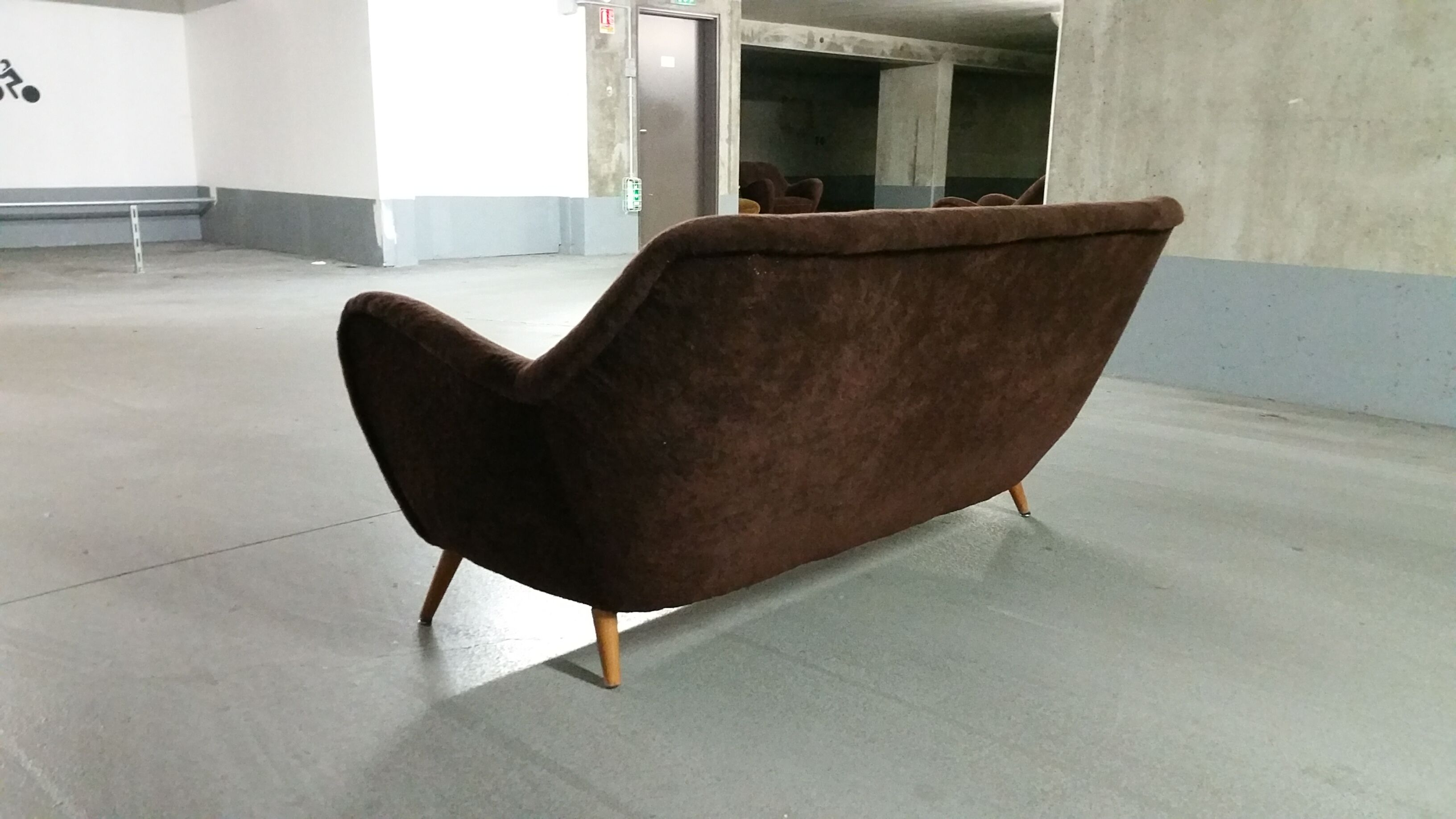 Salon canapé 2 fauteuils organic année 50