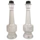 Pair of Kosta crystal table lamps, Sweden, 1960s