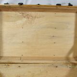 Suitcase, old wooden trunk