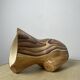 Ceramic vase in wood style by Grandjean Jourdan in Vallauris