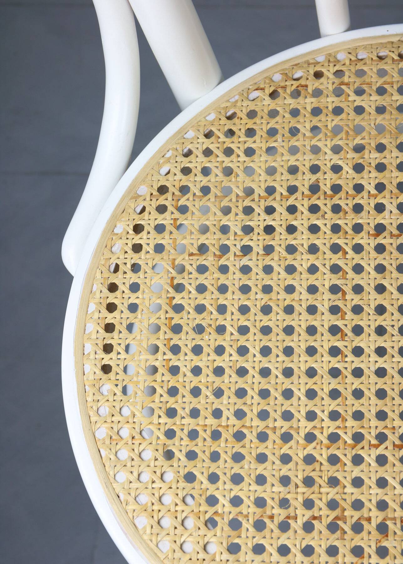 No. 18 White Chairs by Michael Thonet, Set of 4