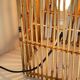 Vintage cube wood willow lamp