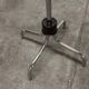 Parrot coat rack 16 hooks industrial in chromed metal and base + black balls 1960