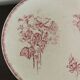 HB Compotier - Provençal Co. Terre de Fer Rouge Flowers Vintage Cake Dish