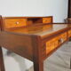 Art Deco office in lemon and mahogany