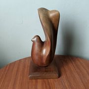 Sculpture d'oiseau stylisée décoration scandinave