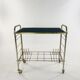 Hi_Fi furniture, brass and black velvet, circa 1970