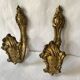 Pair of old gilded bronze curtain tiebacks, late 19th century