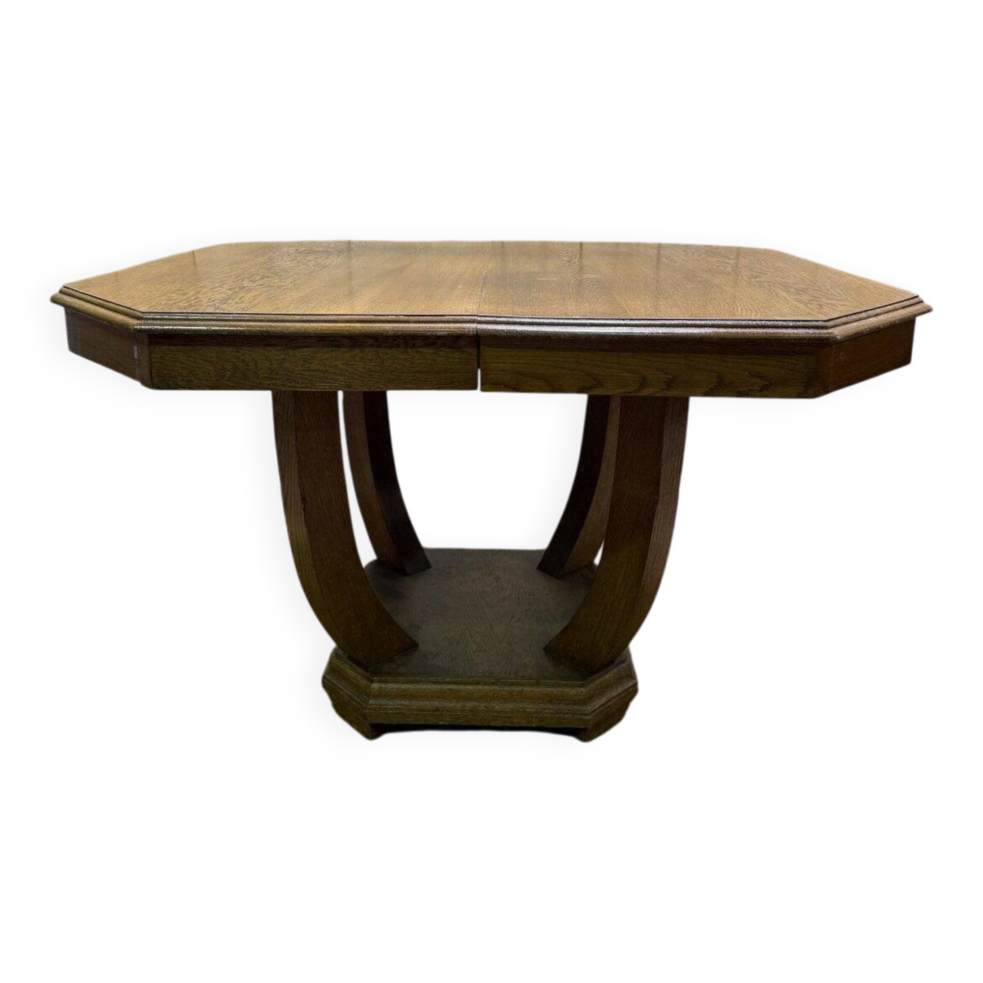 Art Deco dining table in solid oak