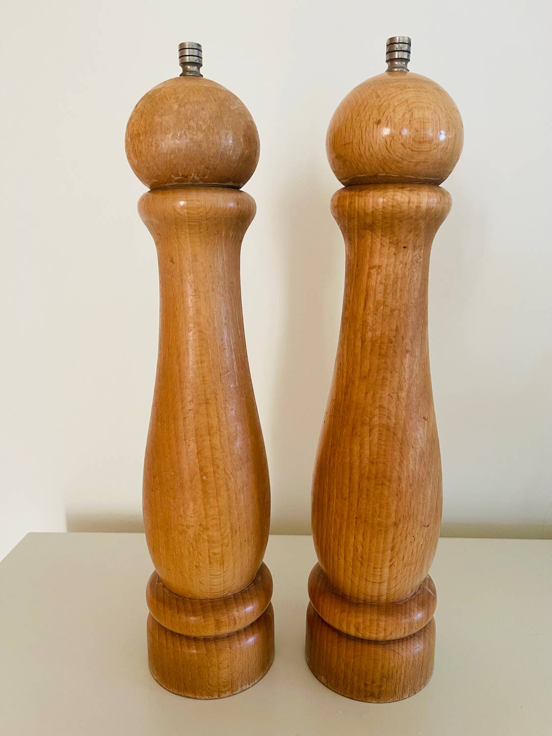 Vintage salt and pepper mills