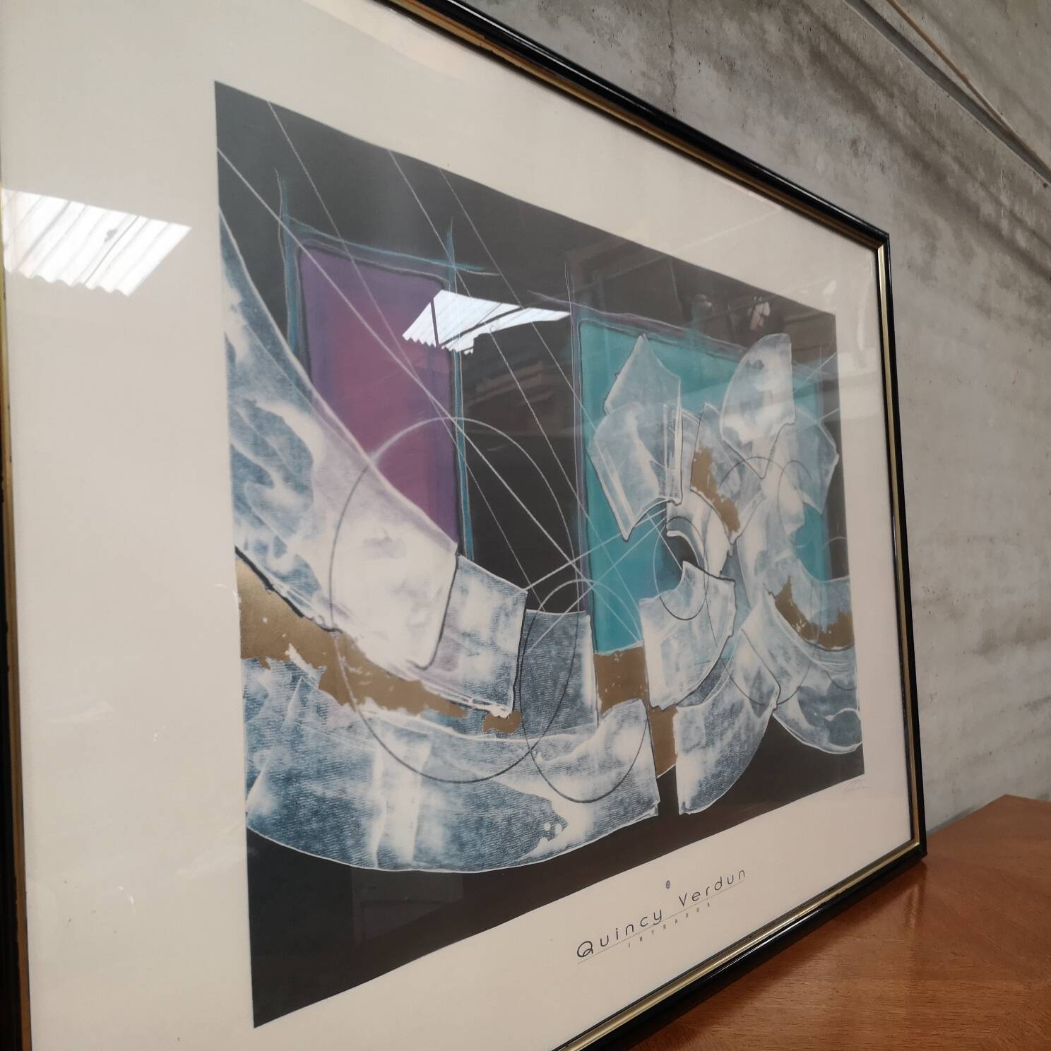 quincy verdun poster intrados signed in pencil verdun