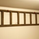 Flat roof ladder made of old wood