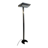 Modernist floor lamp in polished aluminum