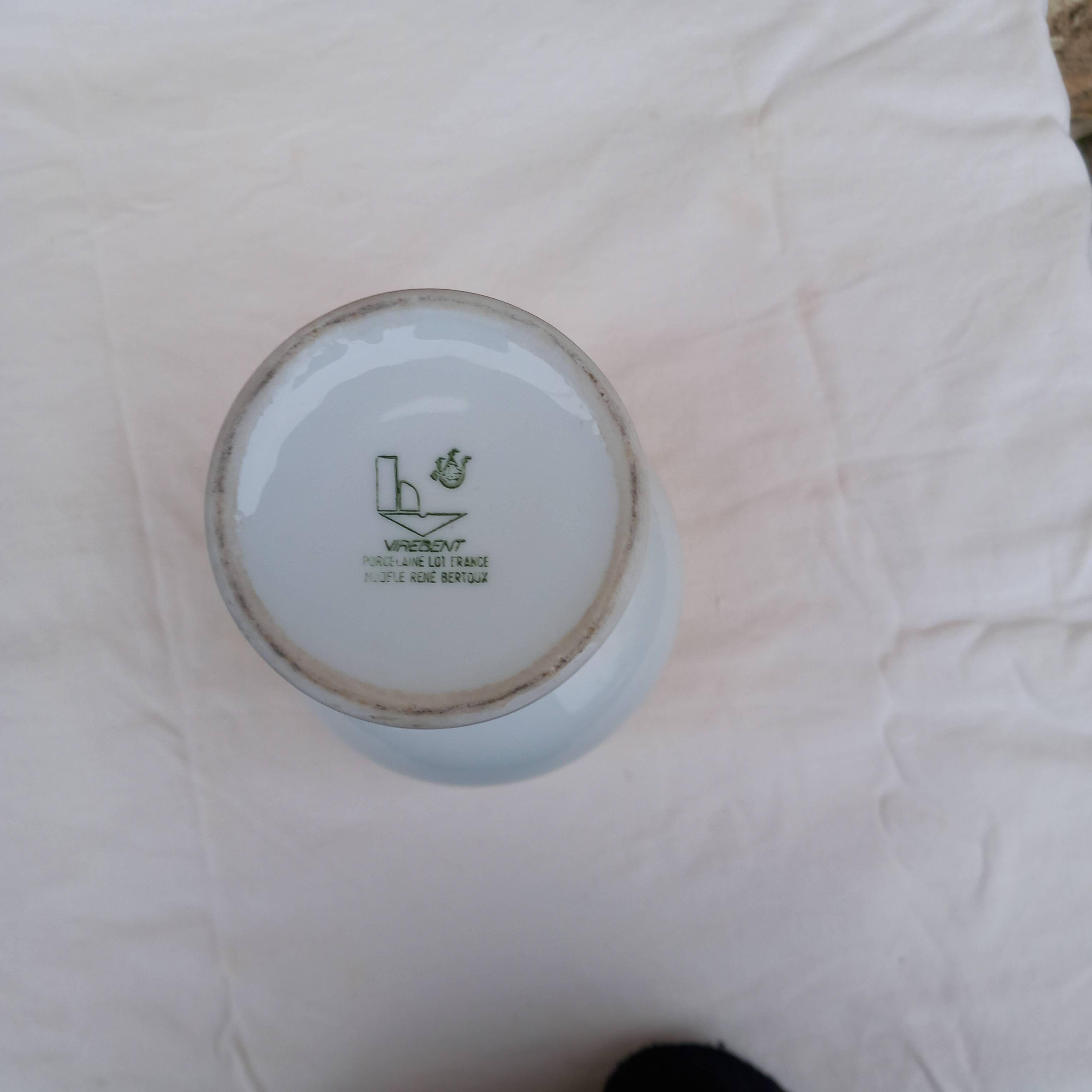 Virebent porcelain vase signed René Bertoux 27 cm