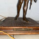 Antique statue lamp "The Hunt Louis XIII" signed LSF