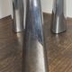 Polished aluminium candle holders, Ehlen Johansson