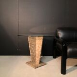 Side table / piece of sofa in marble 80s