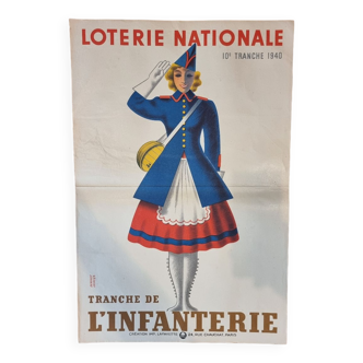 Ancienne affiche loterie nationale