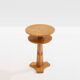 André Arbus table d'appoint en frêne et laiton vers 1940