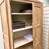 Raw wood wardrobe