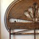 Vintage rattan headboard