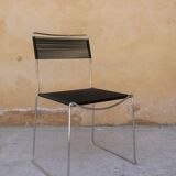 Black vintage scoubidou chair