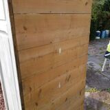 Wooden cloakroom