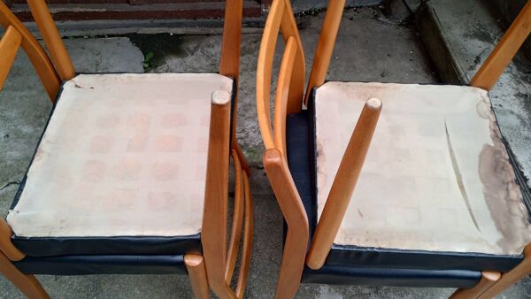 Ensemble de 4 chaises scandinave année 60