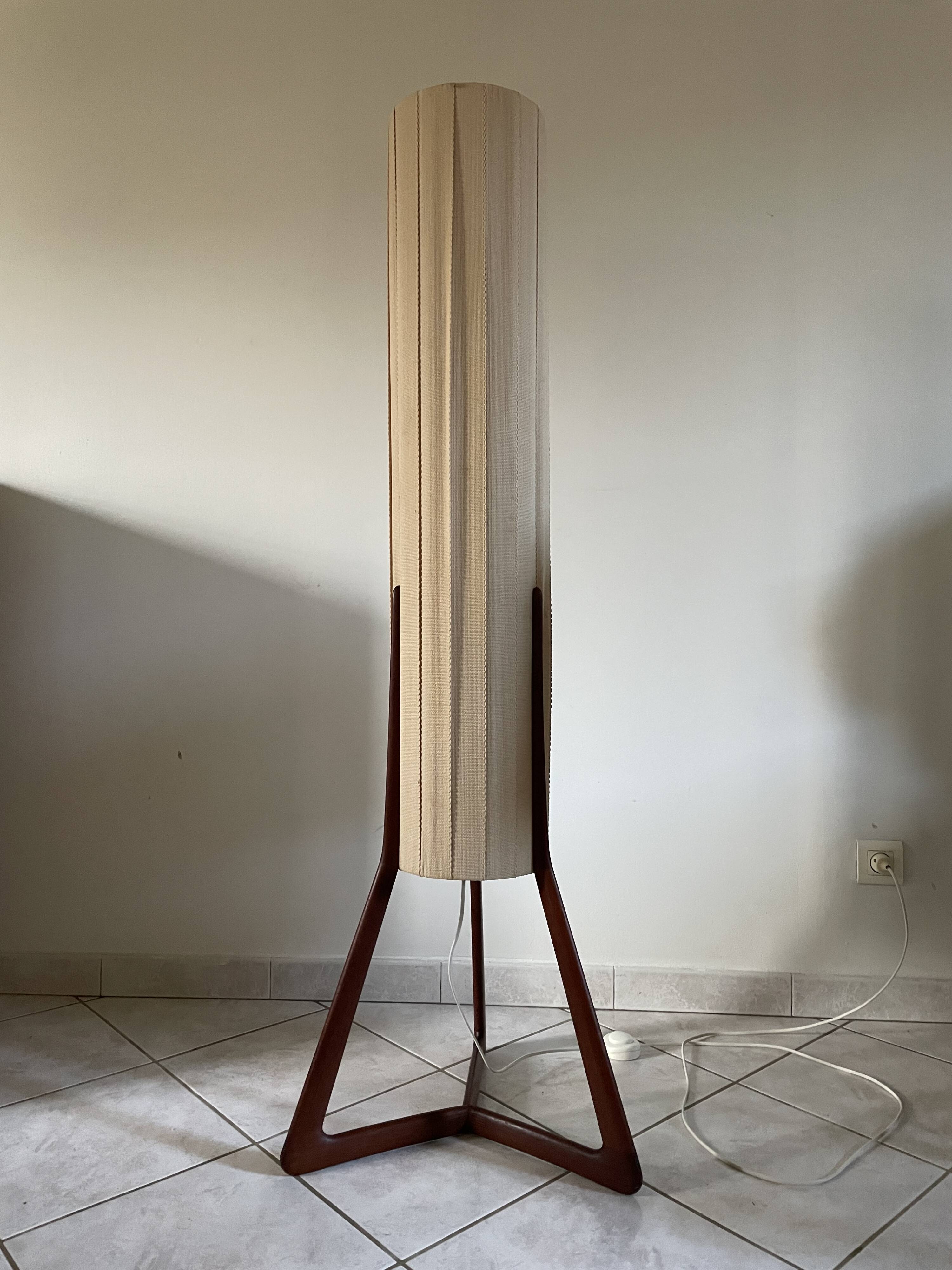 Danish teak floor lamp, 1960