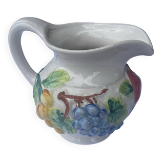 Pitcher with fruit decoration