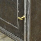 Iron bedside table with marble top, 1910