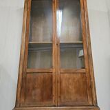 Antique walnut display case - Louis Philippe period