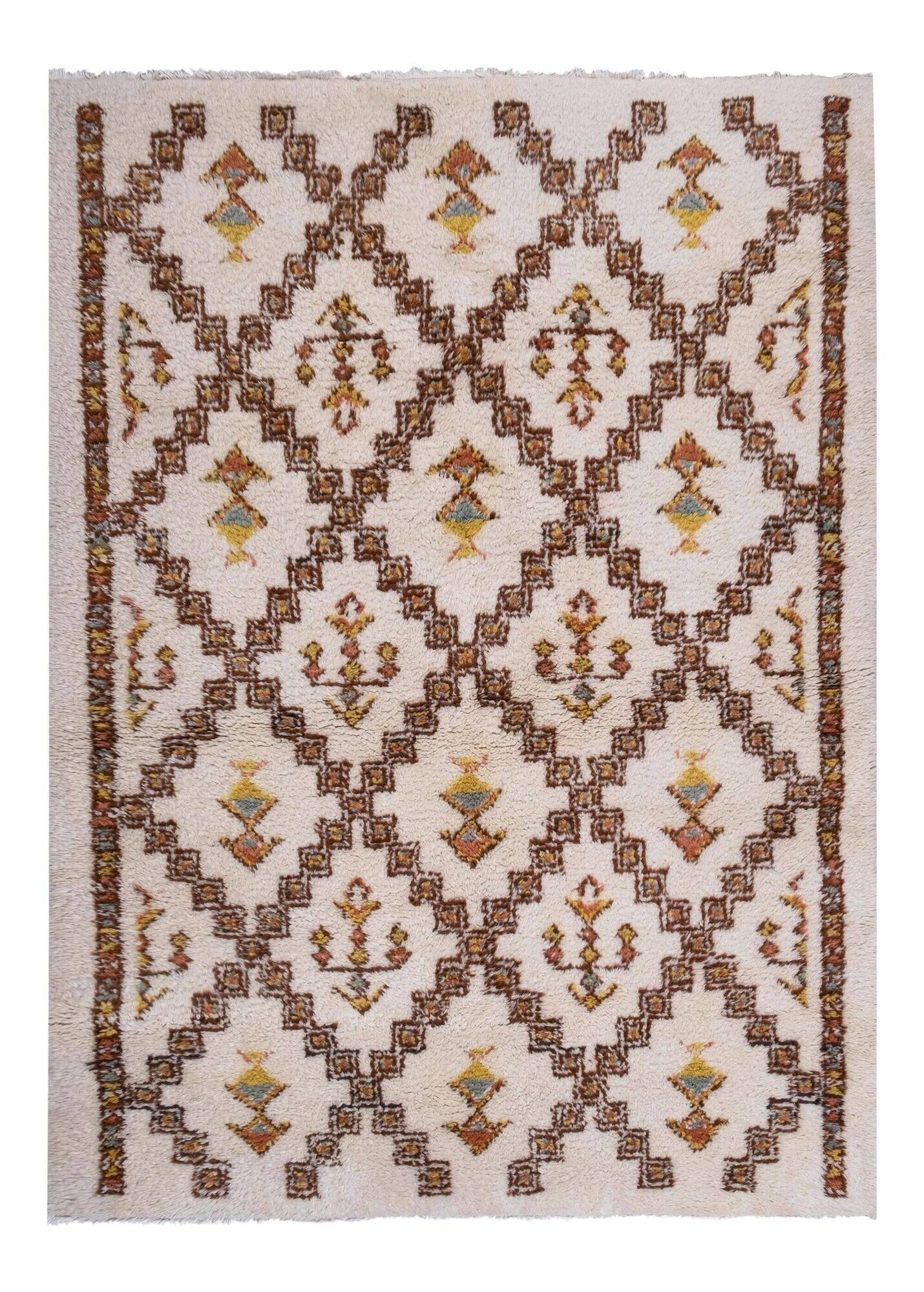 Vintage Turkish rug handmade 168x237 cm