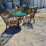 Salon de Jardin en Rotin
