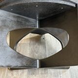 60s 70s Brutalist Coffee Table Side Table Slate Top Design