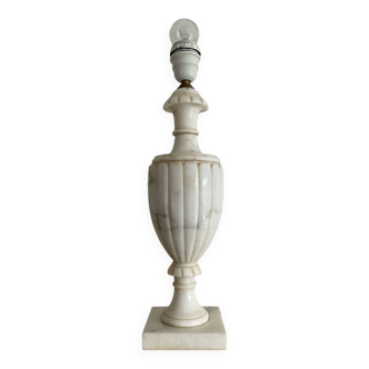 Antique Alabaster Lamp Base Italy 1970s