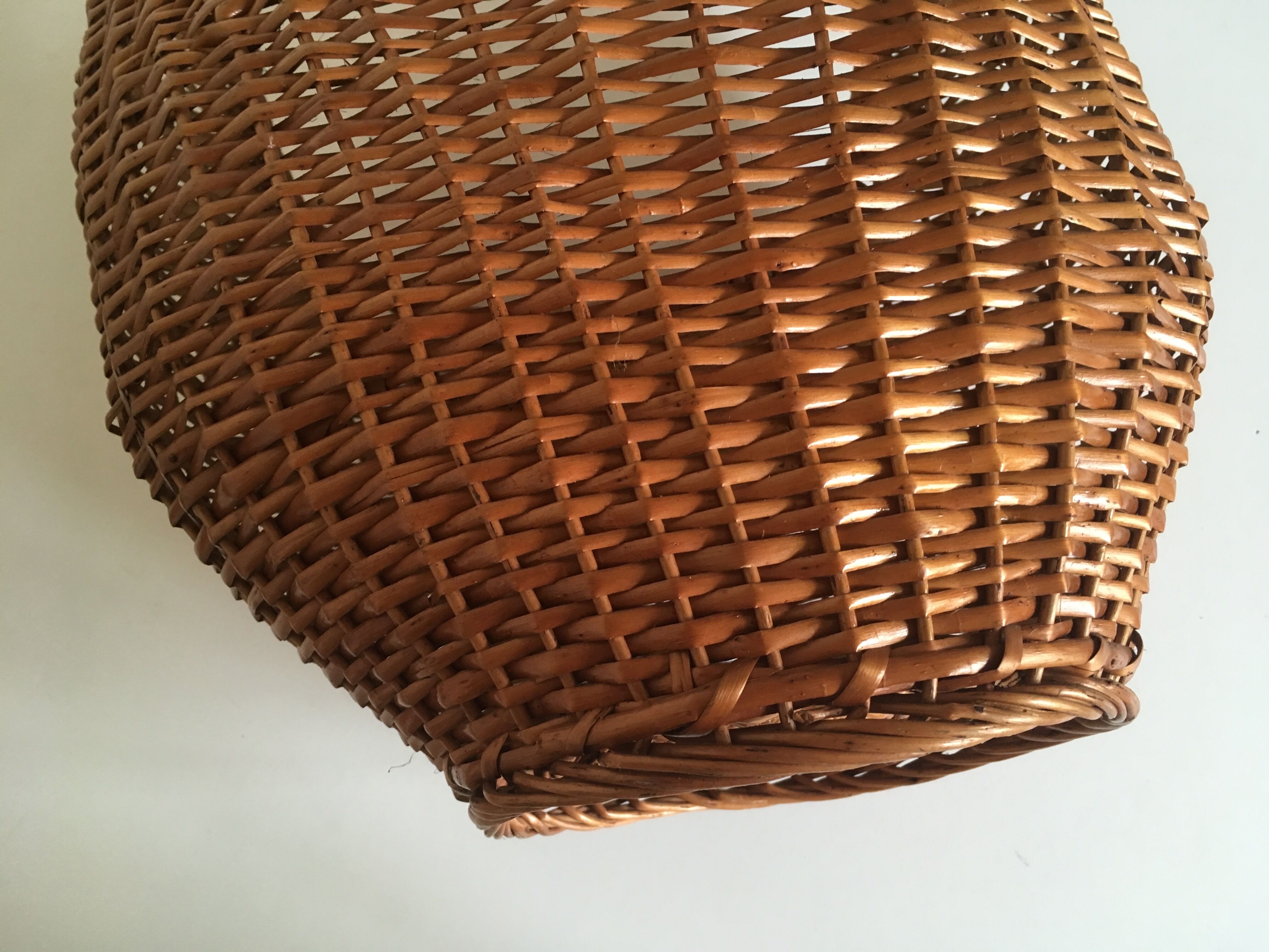 Wicker basket 1960s 45cm