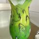 Vase Silviy glass blown Murano varried glass paste object decoration