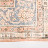 8x12 Classic Pattern Peach & Blue Vintage Rug, 258x357Cm