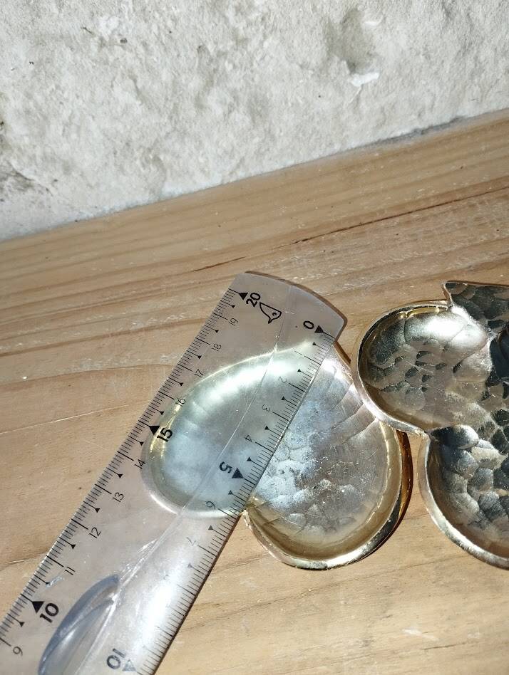 Set of 4 Jie Gantofta enamelled brass ashtrays – playing cards – desi