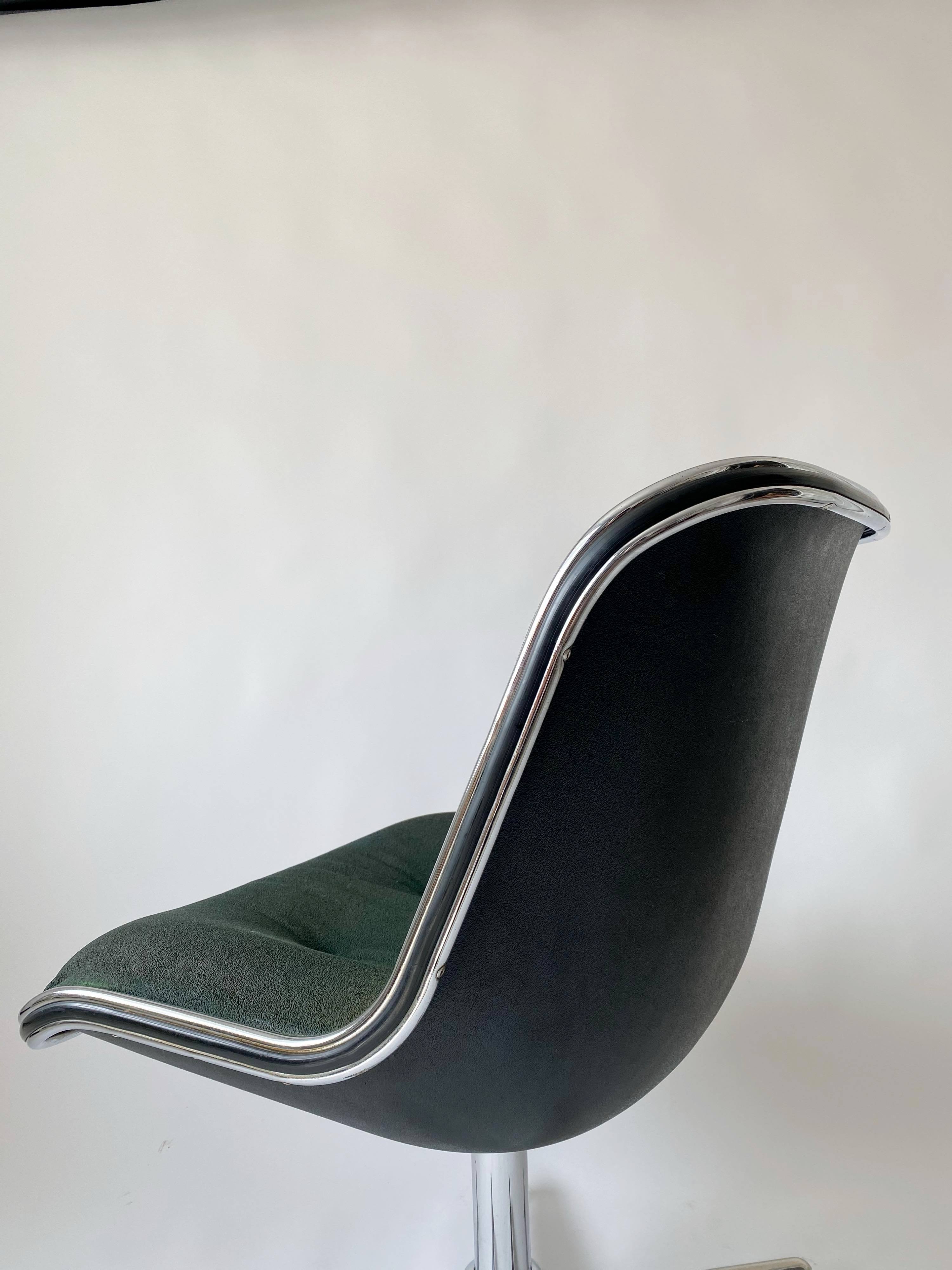 Chrome rotary chair