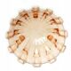 Art Deco fruit bowl, glass, Val Saint Lambert, Belgium, 1950s