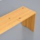 Large bench in solid pine, France, circa 1970