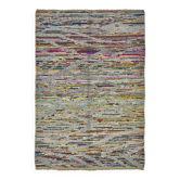 Tapis boho recyclé turc fait main 175 cm x 251 cm