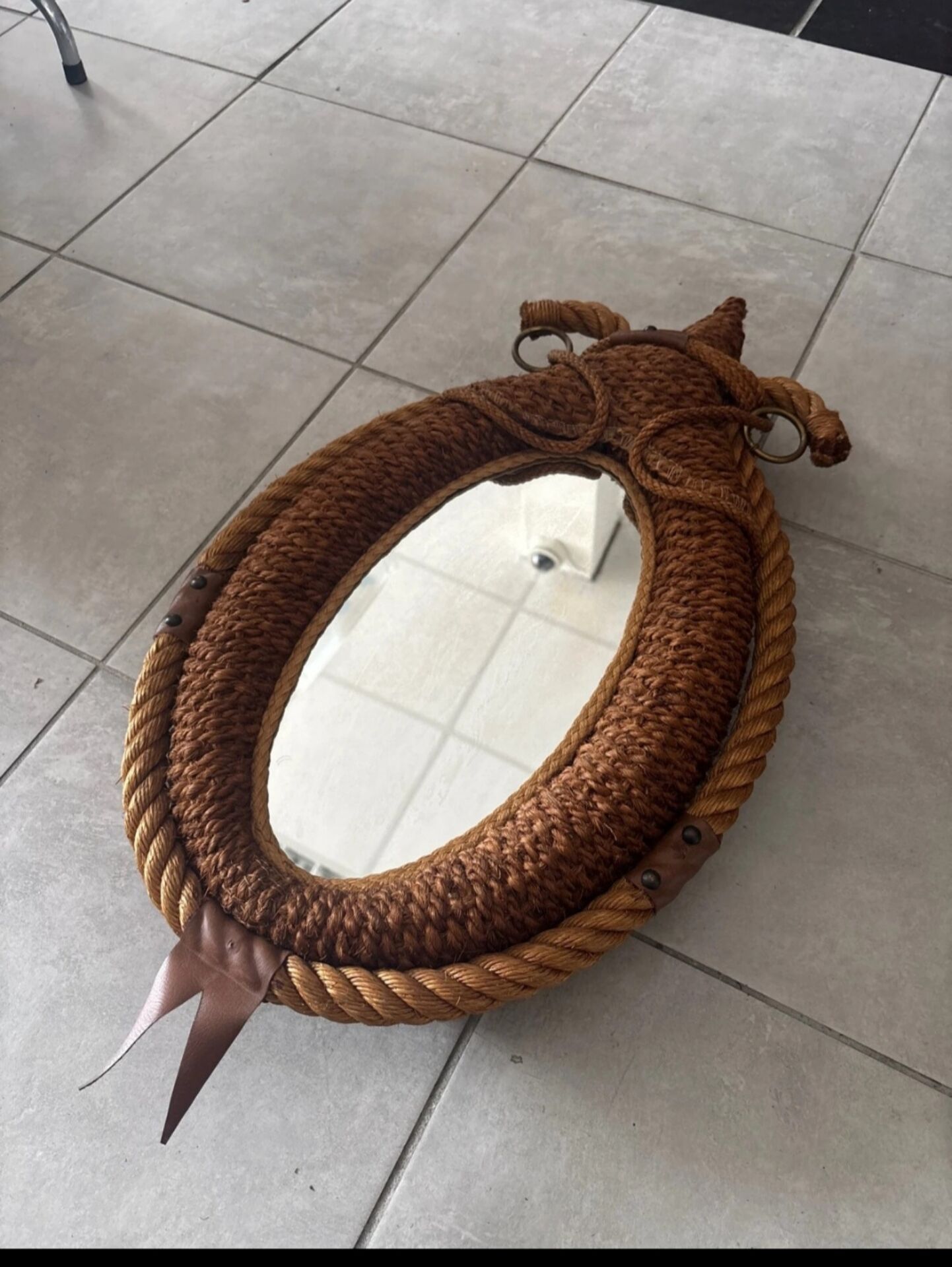 Vintage Audoux Minet mirror