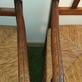 Pair of provençal walnut armchairs