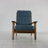 Complete danish design oakwood Hans Wegner lounge set