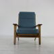 Complete danish design oakwood Hans Wegner lounge set